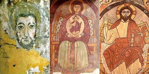 Wall paintings at St Anthony's