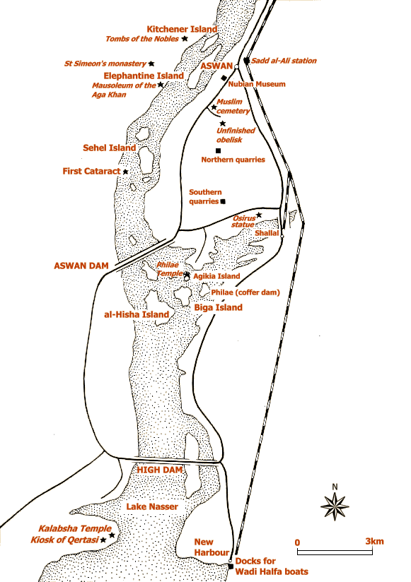 Map of Aswan